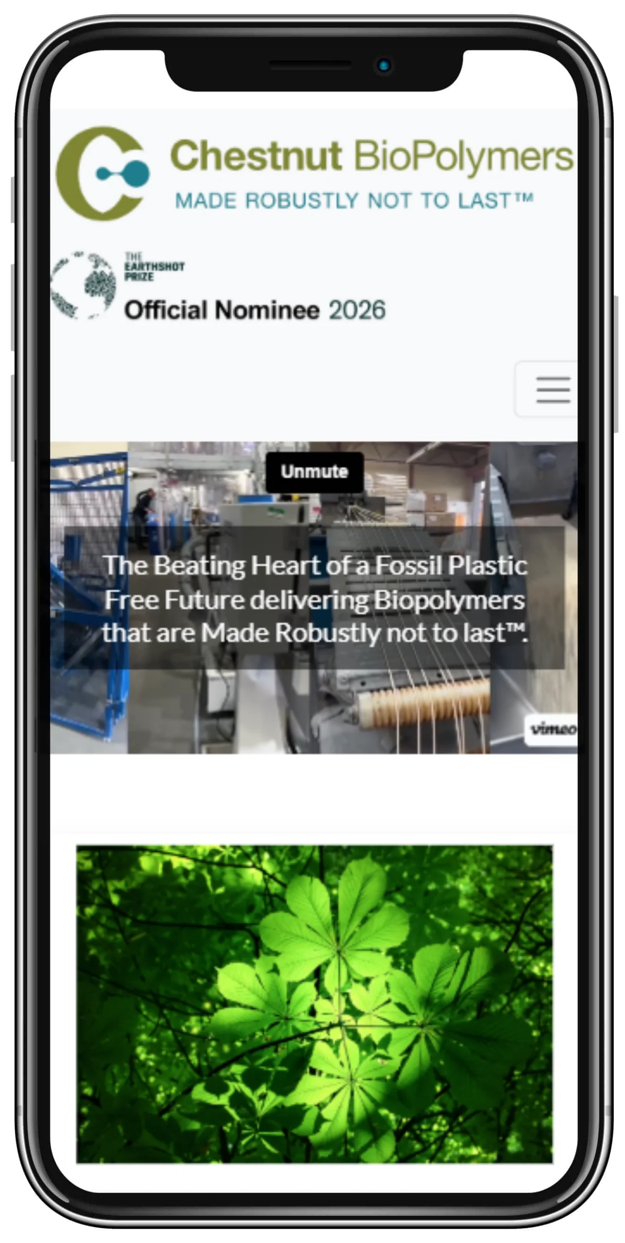 Chestnut Biopolymers Mobile Screenshot